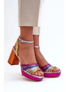 Sandały Damskie Na Słupku D&A CR920 Multikolor