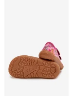Dětské domácí boty Barefoot  Canvas Růžové model 22007296 - Froddo
