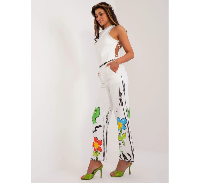 Spodnie DHJ SP model 20113124 ecru - FPrice Spodnie DHJ SP model 20113124 ecru - FPrice