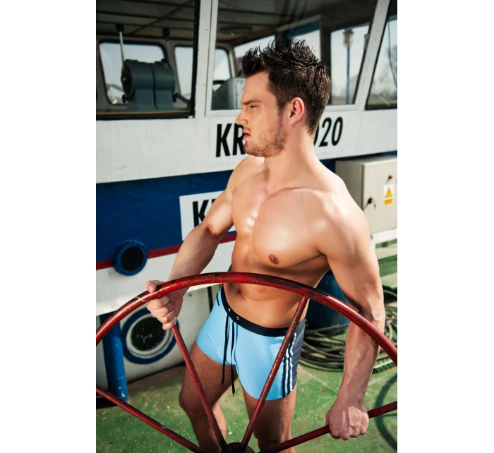 Plavky Verso Mare v modrej a tmavomodrej farbe - Alpha Male