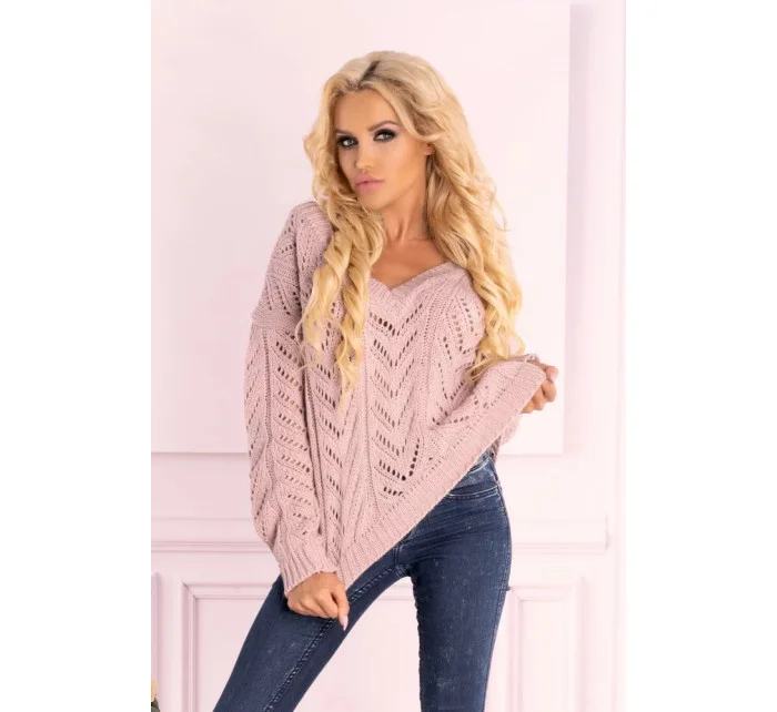 Dámsky sveter Manesa sv.ružový - Merribel