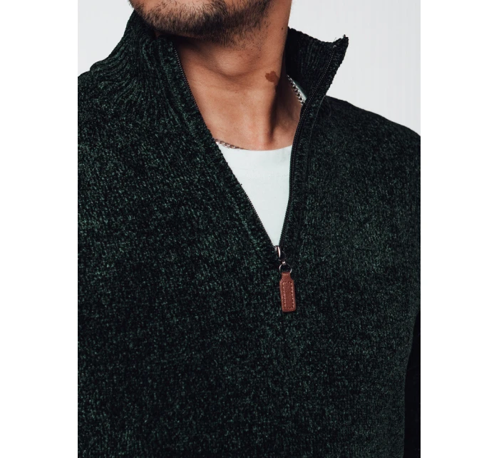 Pánsky zelený sveter FashionStreet WX2239 Pánsky zelený sveter FashionStreet WX2239