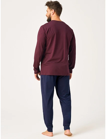 Pyžamo Key MNS 275 dlouhé rukávy M–2XL Pyžamo Key MNS 275 dlouhé rukávy M–2XL