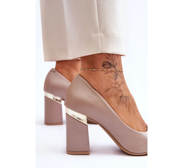 Zazoo model 21615922 Kožené Lodičky Beige - Boto