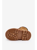 Dziecięce Ocieplane Botki Trapery Camel Walter Dziecięce Ocieplane Botki Trapery Camel Walter