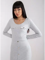 Šaty RV SK 7437.67 svetlo šedá