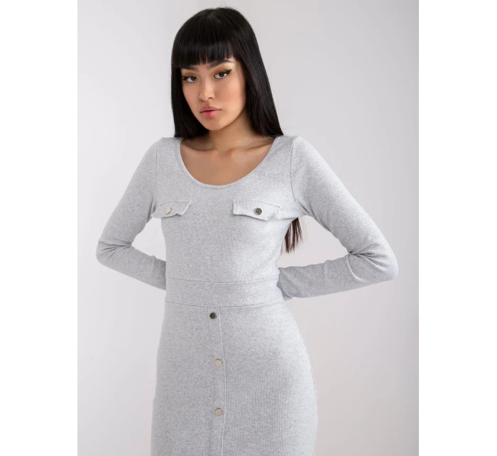 Šaty RV SK 7437.67 svetlo šedá