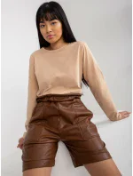 Šortky VI SN model 17857062 hnědá - FPrice Šortky VI SN model 17857062 hnědá - FPrice