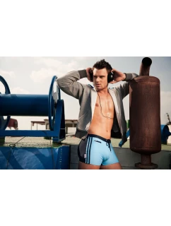 Plavky Verso Mare v modrej a tmavomodrej farbe - Alpha Male