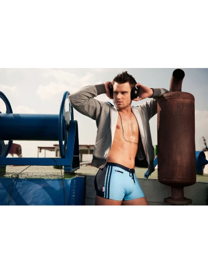 Plavky Verso Mare v modrej a tmavomodrej farbe - Alpha Male