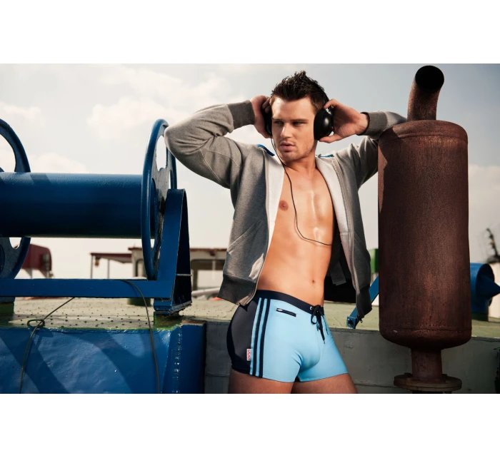 Plavky Verso Mare v modrej a tmavomodrej farbe - Alpha Male