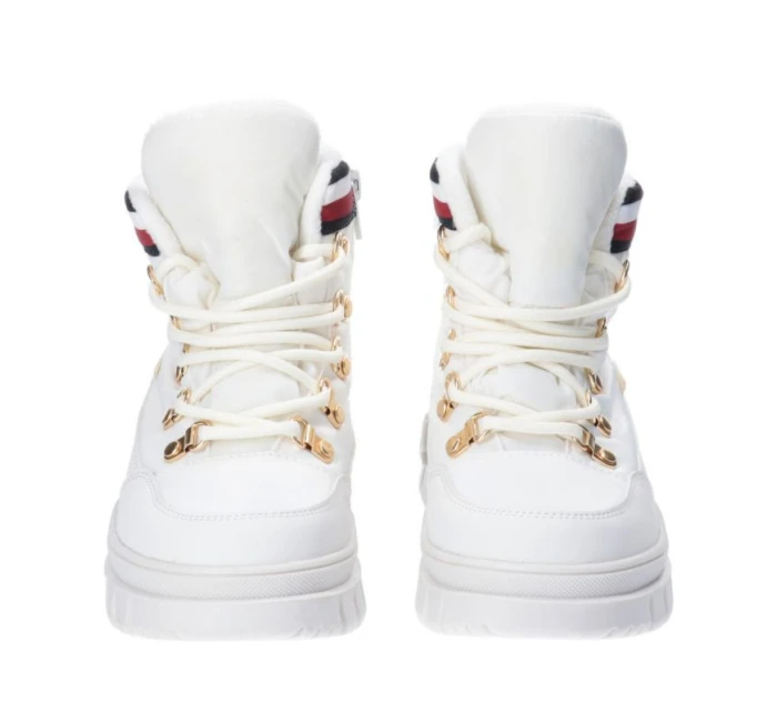 Tommy Hilfiger Čipkované topánky Ivory W T3A5-33062-1047101-101