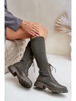 kozačky se svrškem z punčochy model 21679814 - Boto