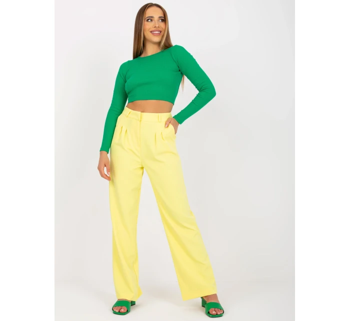 Kalhoty TO SP model 17459827 jasně žlutá - FPrice Kalhoty TO SP model 17459827 jasně žlutá - FPrice