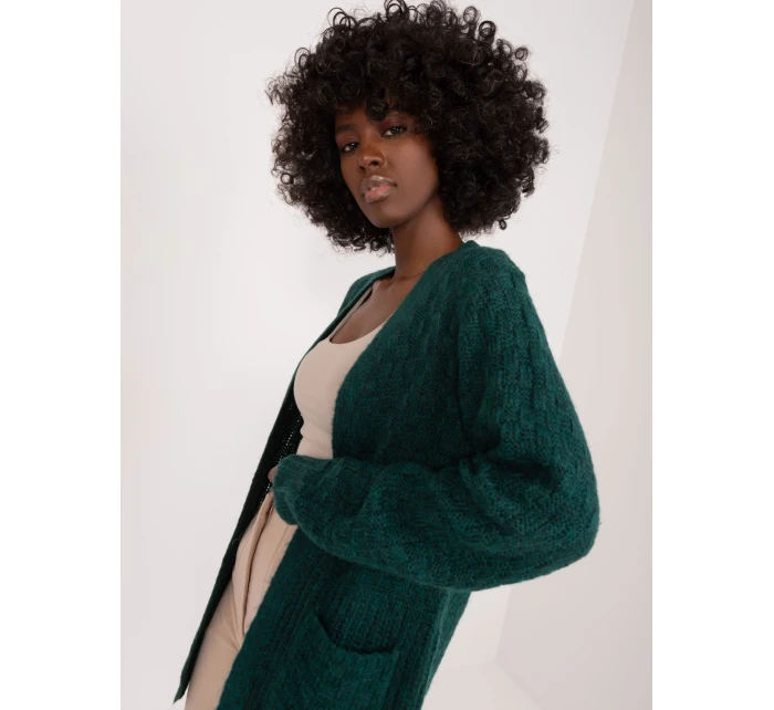 Kardigan TW SW model 19529484 ciemny zielony - FPrice Kardigan TW SW model 19529484 ciemny zielony - FPrice