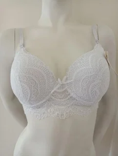 Vystužená podprsenka s kosticou 5515 biela - LoveAnna