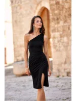 Dámské večerní šaty model 19572885 černé - Roco Fashion Dámské večerní šaty model 19572885 černé - Roco Fashion