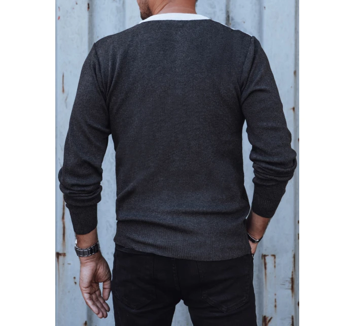 Pánsky sivý sveter FashionStreet WX2204