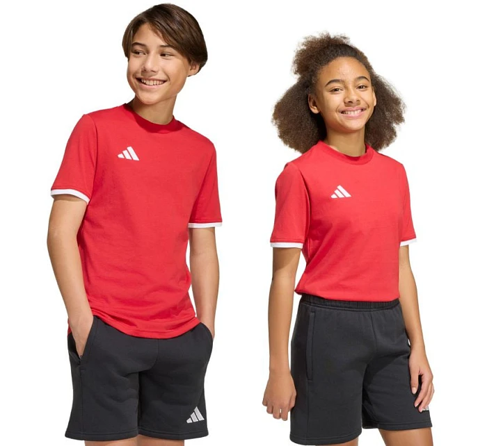 Adidas Detské tričko Entrada 26 Tee červená JZ6674