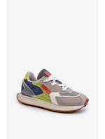 Buty Sportowe Sneakersy Męskie Memory Foam System Big Star NN174344 Szare