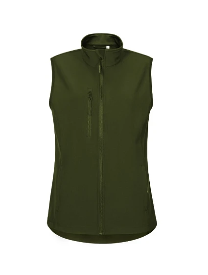 Trail softshellová vesta dámská military