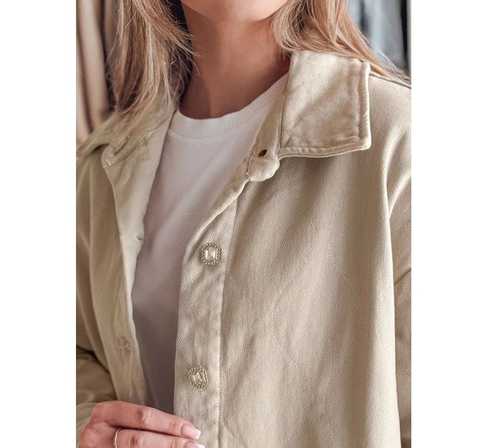 Dámská přechodná košilová bunda oversize  Dstreet model 21986313 - FashionStreet