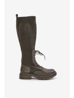 kozačky se svrškem z punčochy model 21679814 - Boto