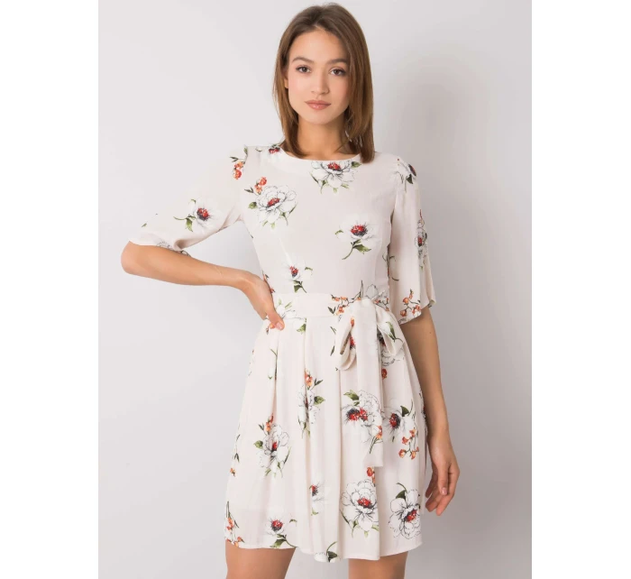 Šaty LK SK 507547.16P svetlo béžová