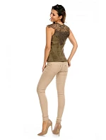 Dámsky top s čipkou J277 - Voyelles