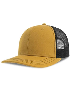 Atlantis Headwear Sonic-S 6-panelová truckerová čiapka 33.0259 horčicová/čierna
