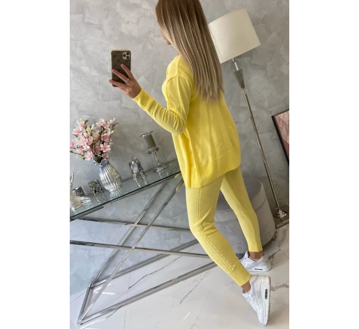 Súprava svetrov 3-dielna žltá