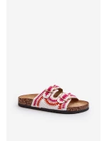 Damskie Klapki Na Korkowej Podeszwie Białe Fannea Damskie Klapki Na Korkowej Podeszwie Białe Fannea