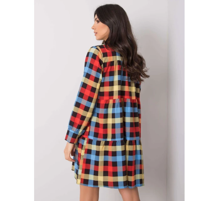 Sukienka DHJ SK model 19373340 czarno czerwony - FPrice