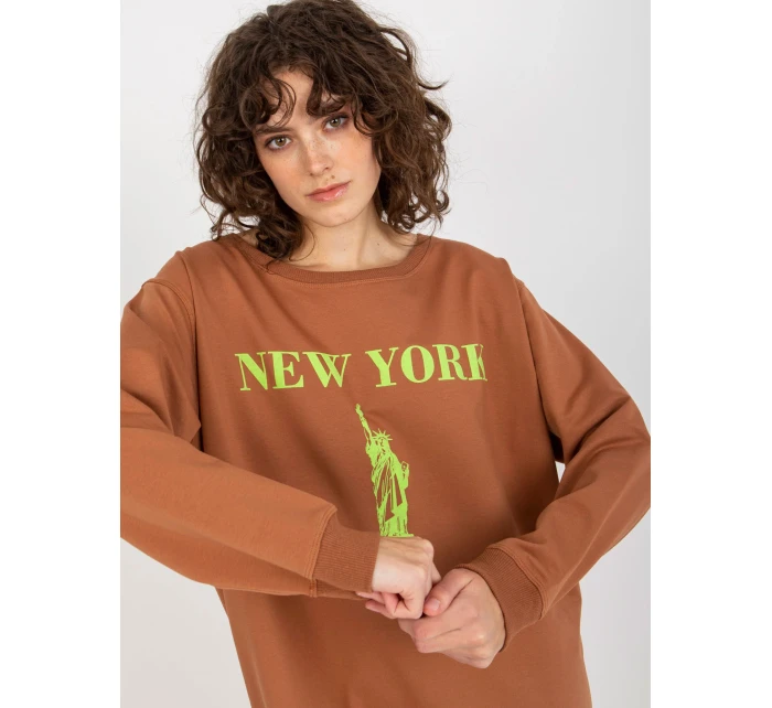 Mikina VI BL model 20742211 hnědá a zelená - FPrice