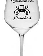 THE BEST WAY IS THE COMMON WAY - číry nerozbitný pohár na víno 470 ml