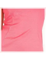 Dámské společenské šaty s límečkem a korálové Korálová / S model 15042633 - numoco Dámské společenské šaty s límečkem a korálové Korálová / S model 15042633 - numoco