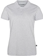 Pure Waste PQW Dámske polo tričko z hrubej bavlny 74.0PQW, šedá melírovaná