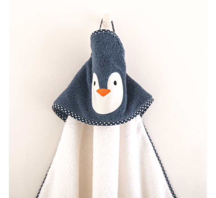 Ručník Zwoltex s kapucí Pingwinek White/Blue
