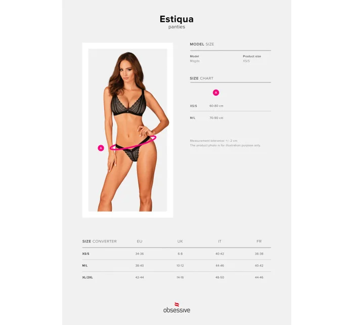 Sexy nohavičky Estiqua nohavičky - Obsessive