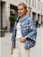 kurtka damska pikowana niebieska model 22016698 - FashionStreet