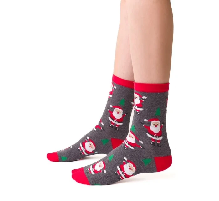Dámské vánoční ponožky model 21327638 3540 - Steven Dámské vánoční ponožky model 21327638 3540 - Steven