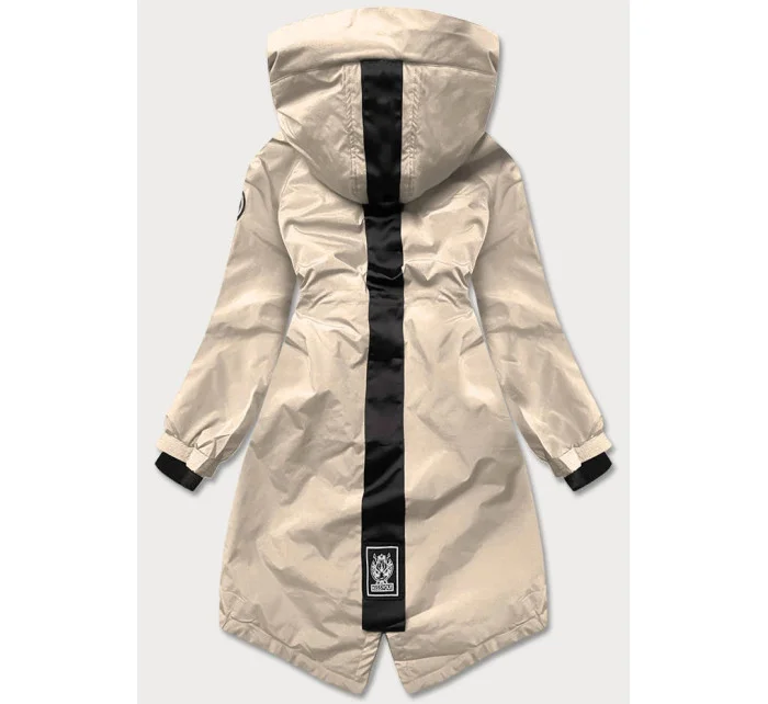 Lehká béžová dámská bunda parka model 20874864 - S'WEST