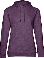 B&C #Hoodie /women Dámska mikina s kapucňou 01.W04W fialová melírovaná