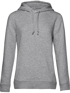B&C Inspire Hooded /women_° Dámska mikina s kapucou 01.W34B heather grey