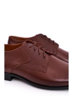 Męskie Skórzane Mokasyny BEDNAREK Brązowe