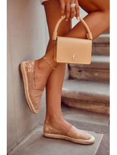 Klasické dámské espadrilky prolamované nude model 21588416 - S.Barski