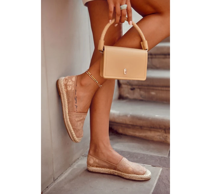 Klasické dámské espadrilky prolamované nude model 21588416 - S.Barski
