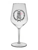 DNES ANO, NAVŽDY SPOLU - čirá nerozbitná sklenice na víno 470 ml DNES ANO, NAVŽDY SPOLU - čirá nerozbitná sklenice na víno 470 ml