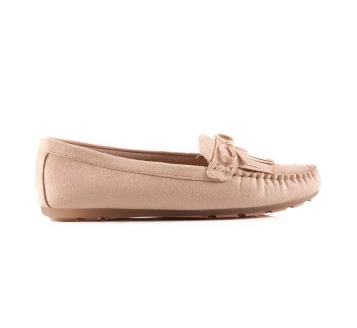 Trendy dámské hnědé mokasíny bez podpatku Trendy dámské hnědé mokasíny bez podpatku