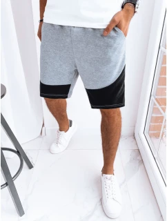 FashionStreet pánske svetlosivé teplákové šortky SX2248